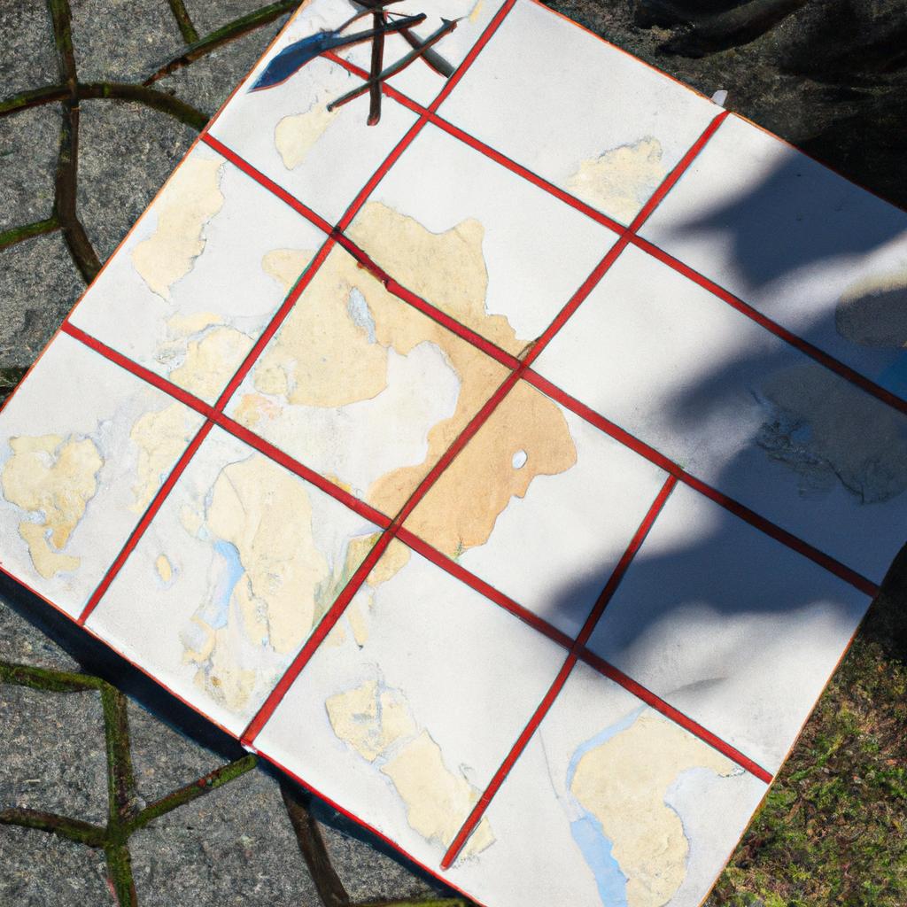 The Bagua map, an essential tool in Feng Shui, helps to optimize energy flow in the backyard.