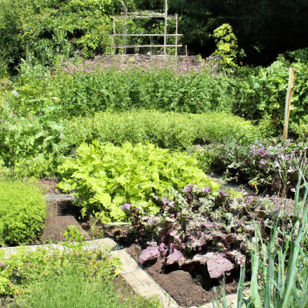 Immerse yourself in the positive energy of this feng shui vegetable garden.