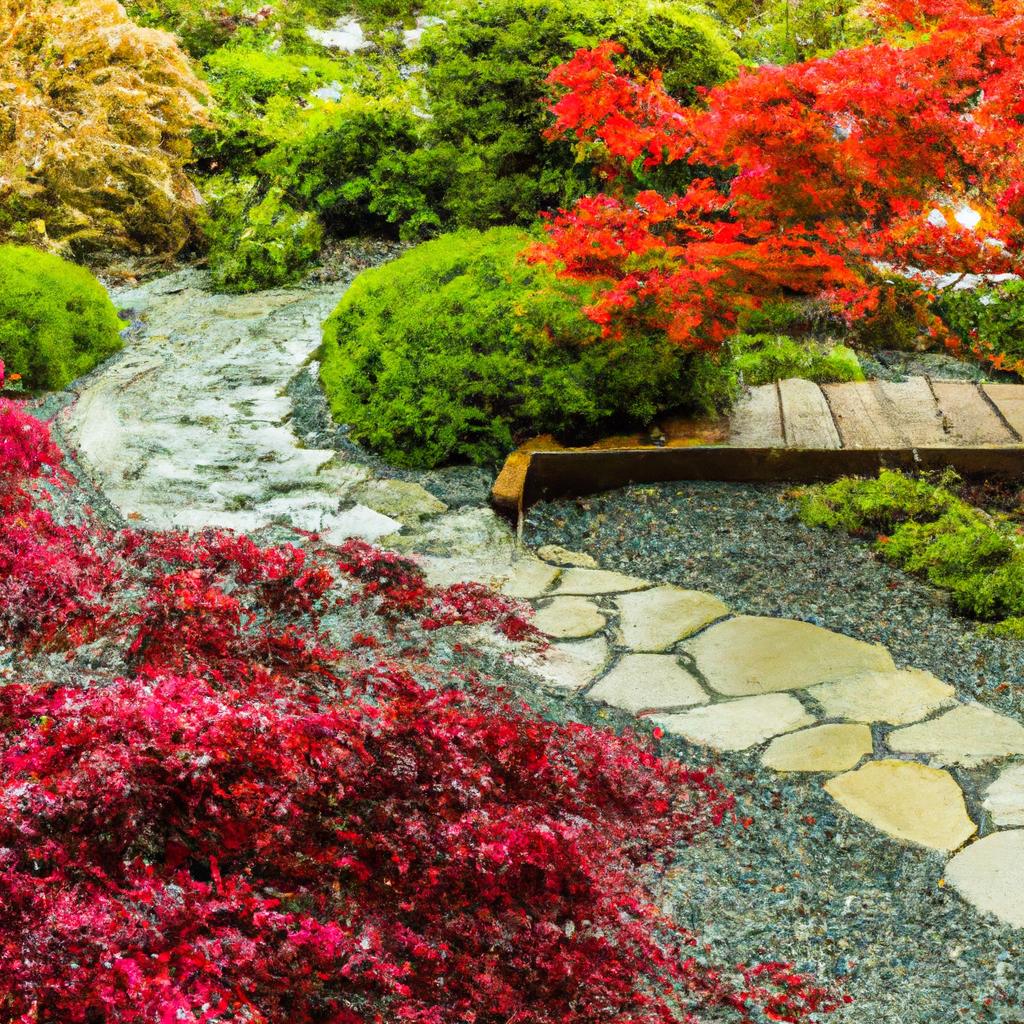 A vibrant feng shui garden designed to enhance positive energy flow.