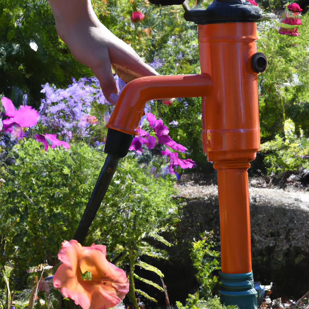 Efficiently water your plants with the Pump It garden tool.