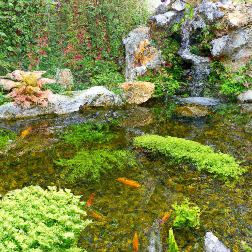 This feng shui pond creates a sense of balance and positive energy for the entire property.