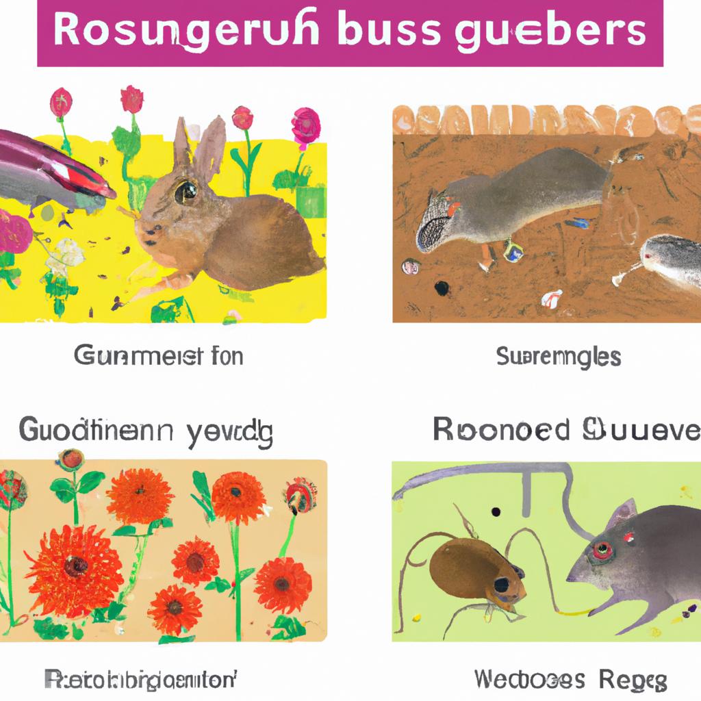 Various burrowing garden pests that pose a threat to gardens.