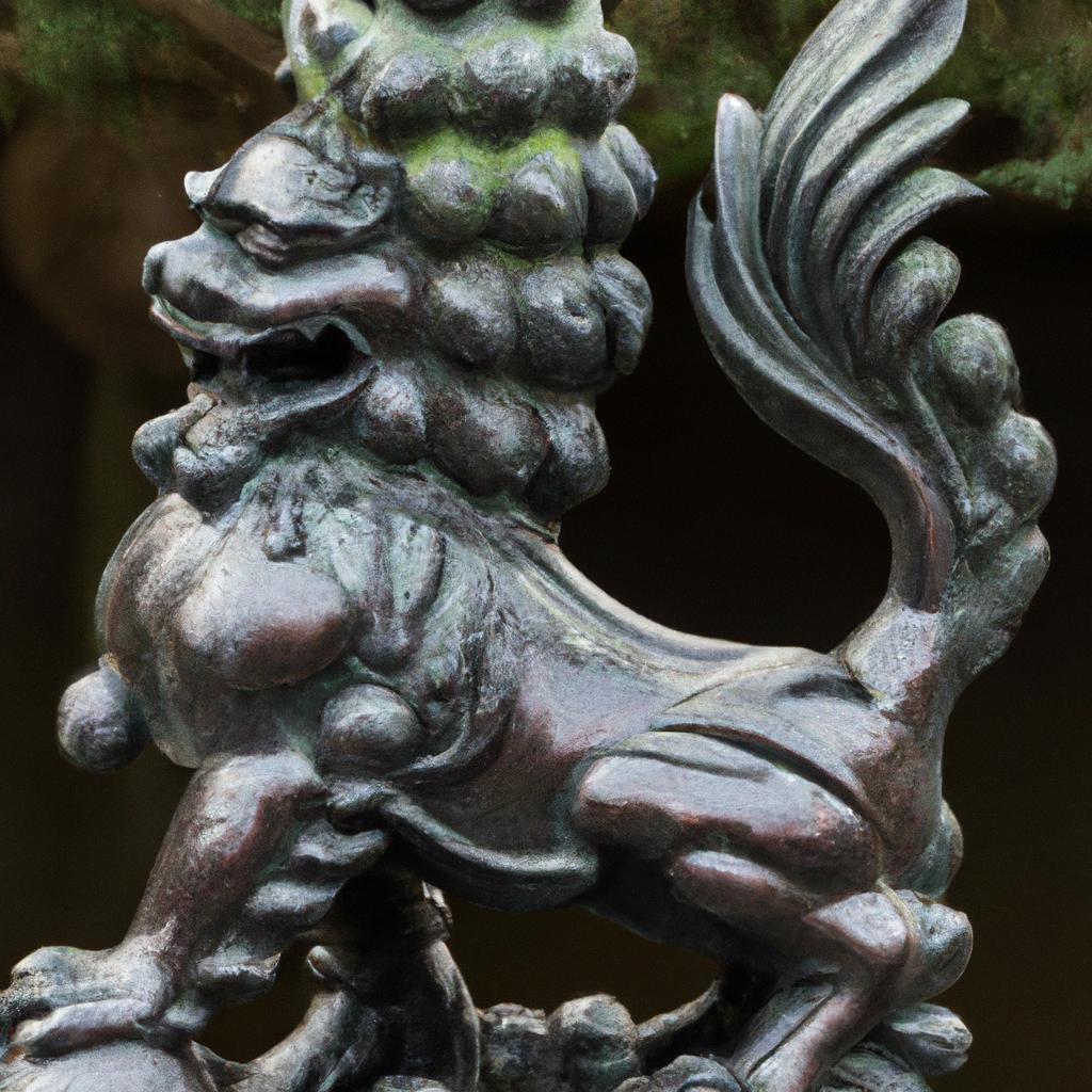 This beautifully crafted feng shui garden statue captures the essence of ancient symbolism.