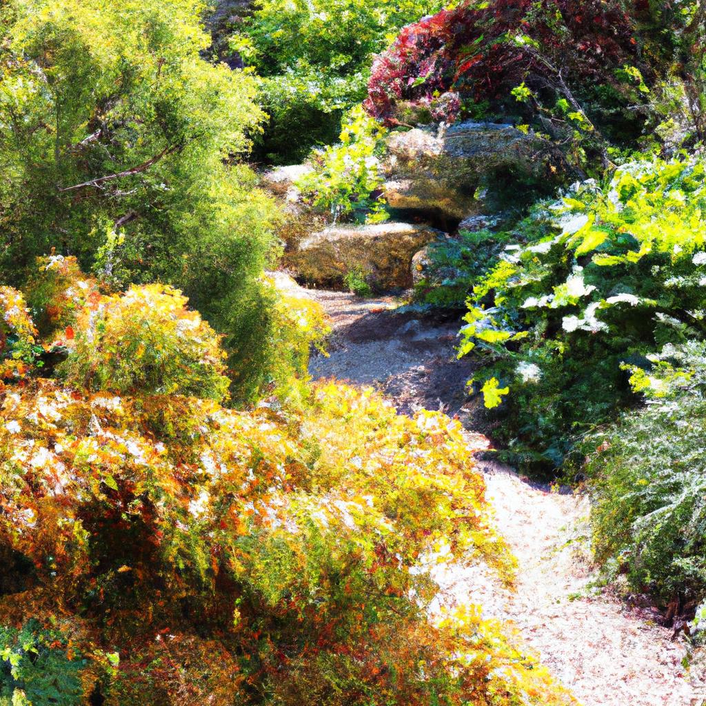Stroll along this enchanting garden path and feel the balanced energy radiating from the carefully chosen photos.