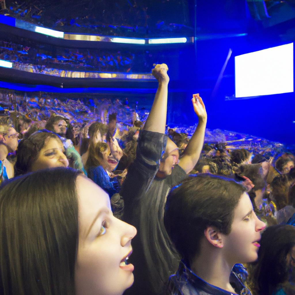 Feel the energy as fans come alive during a thrilling concert at Madison Square Garden.