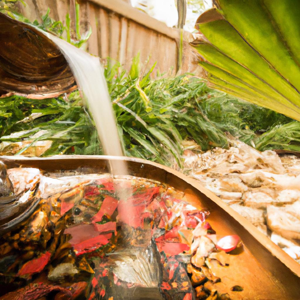 Improve the balance and harmony in your backyard with a strategically positioned Feng Shui fountain.