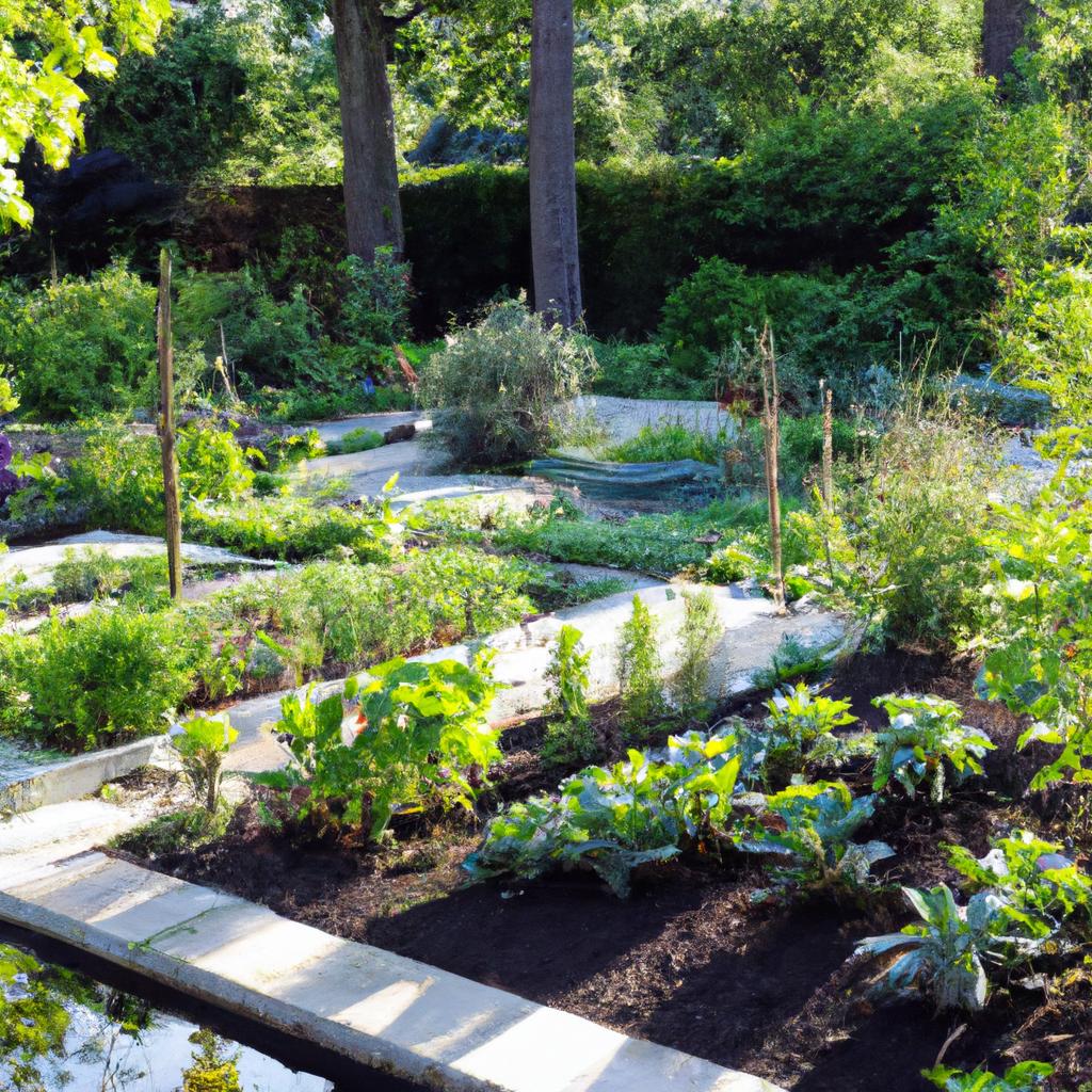 A sustainable garden showcasing the application of 41 garden design principles.