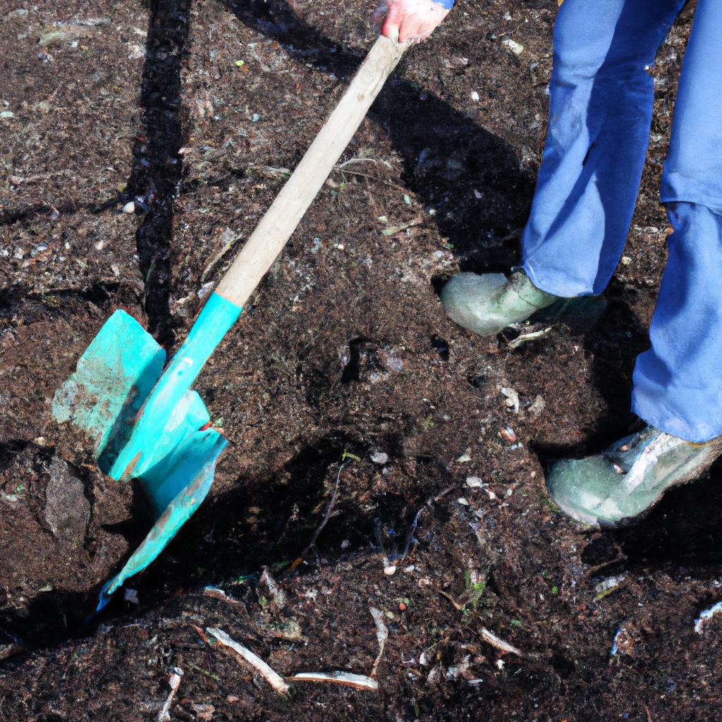 The trake garden tool effortlessly breaks up compacted soil for better aeration.