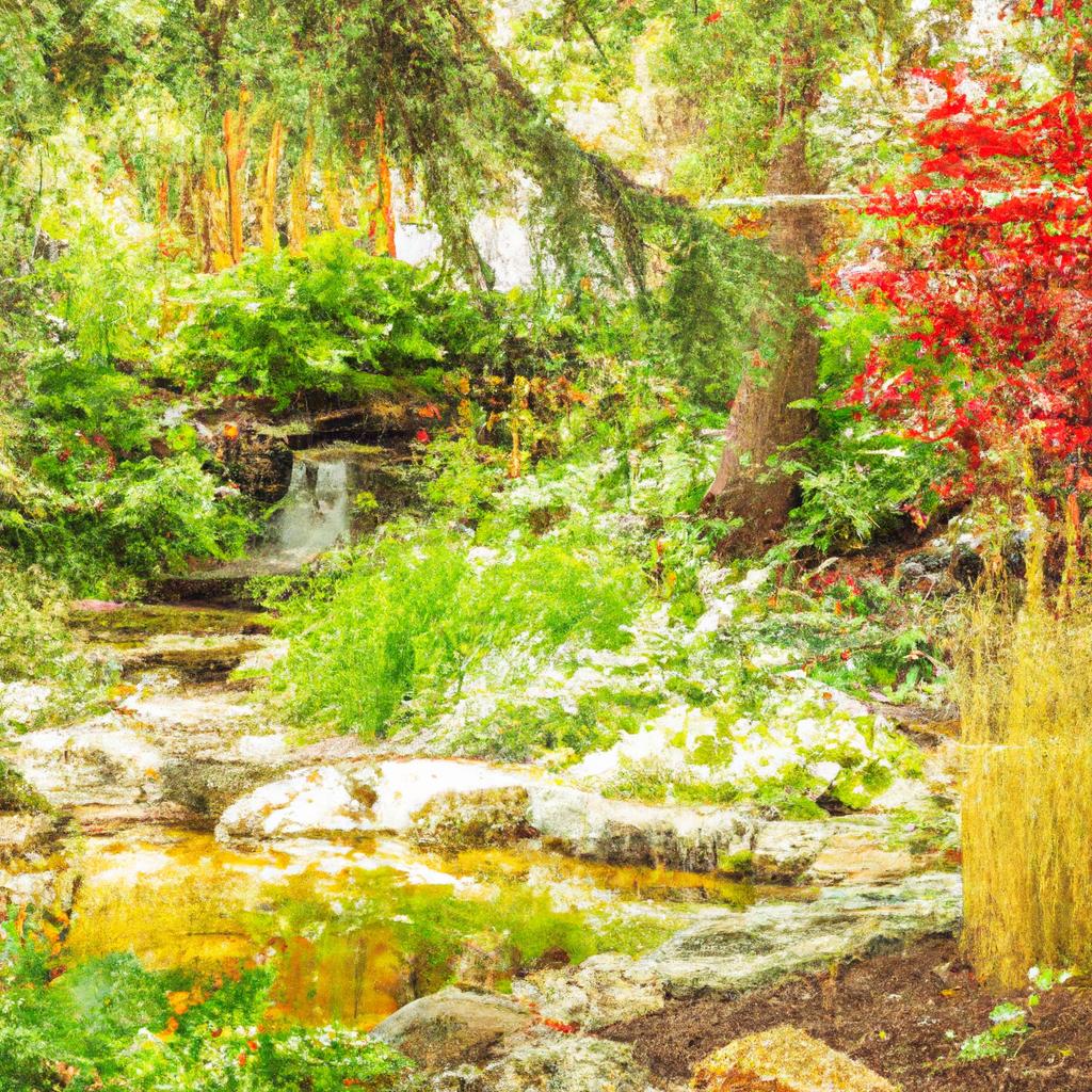 A thoughtfully designed feng shui garden focusing on balance and positive energy.