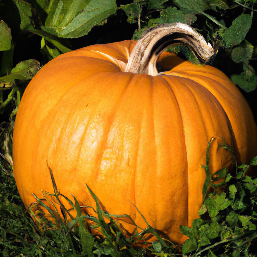 Nature's masterpiece: behold the majestic Atlantic Giant Pumpkin in its natural habitat.
