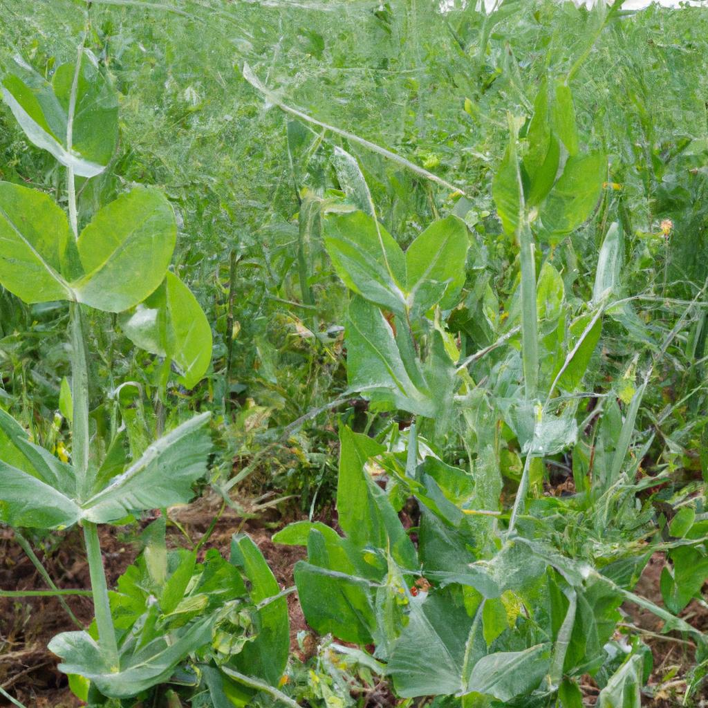 Witness the beneficial effects of Austrian winter peas on soil health.