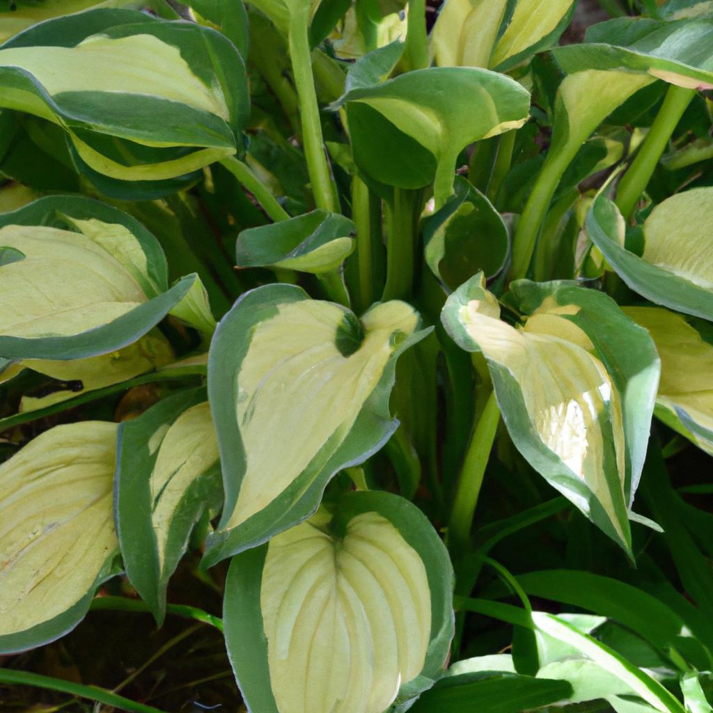 Hosta August Moon enchants with its golden foliage and captivating presence.