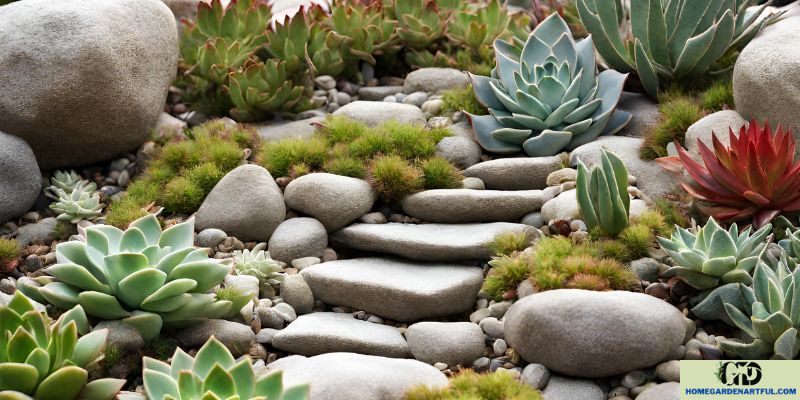 Incorporating Succulent Plants in a Rock Garden Design.