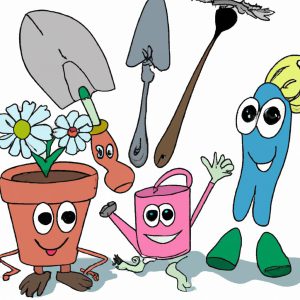 Garden Tools Cartoon